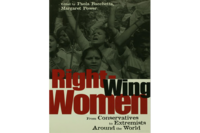 Book cover with photo of women protesting